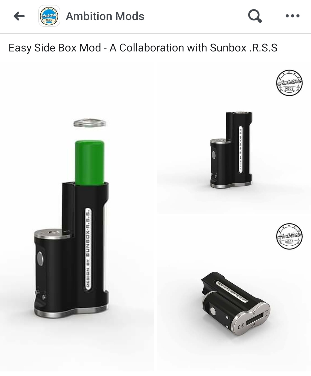 EASY SIDE Box Mod Stealth 60W Ambition Mods, Sunbox & R.S.S Mods |  E-Cigarette Forum