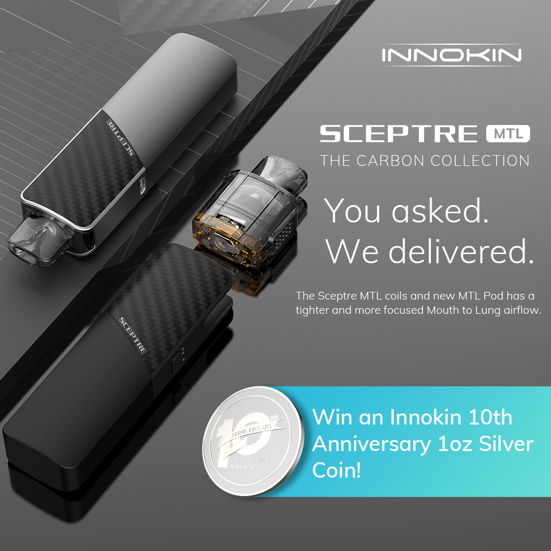 You asked. We delivered! New Release Innokin Sceptre super MTL Carbon  collection! | E-Cigarette Forum